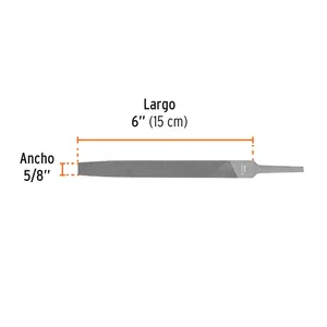 Caja de 6 limas planas de 6', marca TRUPER - Product Image 2