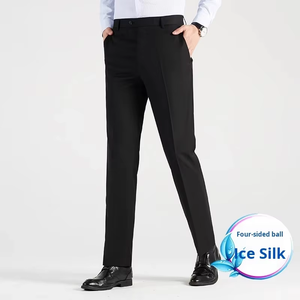 <span class=keywords><strong>กางเกง</strong></span>ขายาวลำลองผู้ชายทรงสลิม สไตล์ทางการ ผ้าไนลอนผสมสแปนเด็กซ์ มีกระเป๋าเอว ทรงสกินนี่เข้ารูป - Product Image 2