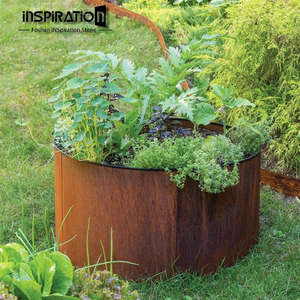 INSpiraiton Design personnalisé Pot <span class=keywords><strong>de</strong></span> fleur et jardinières <span class=keywords><strong>en</strong></span> métal résistant aux intempéries <span class=keywords><strong>en</strong></span> acier corten - Product Image 2