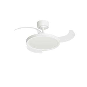 Ventilador de Techo Moderno LED de 6 Velocidades con Control Remoto, Motor DC de Plástico ABS, 110V/220V, Cuerpo de Lámpara de Cristal Acrílico, Ventilador Elegante - Product Image 1