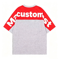 Camiseta de algodón hecha a medida con un diseño de estilo urbano, con cuello redondo estampado, adecuada para hombres de talla grande.