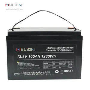 Batería recargable de iones de litio LiFePO4, 12V 50ah y LiFee4 y 100ah LiFePO4 para sistema olar