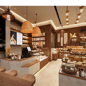 Profesional pan panadería, tienda de diseño Interior <span class=keywords><strong>chocolate</strong></span> hamburguesa escaparate de la exhibición del Gabinete de exhibición para el pastel de la tienda - Product Image 3