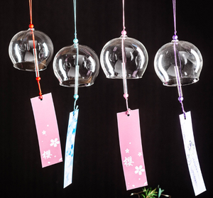 Carillon éolien Furin en verre traditionnel personnalisé pendentif transparent lucide carillon éolien en verre de mer bouteille en verre - Product Image 5