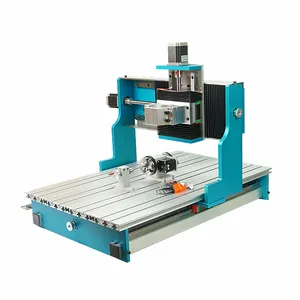 4 Axis CNC Engraving Machine Frame Kit 6040 Linear Guideway NEMA 23 Stepper Motor for DIY CNC Router Milling Cutting Machine