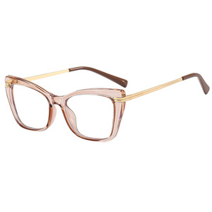 5044 Photochromic High Quality <strong>Cat</strong> Eye Spring Hinge Computer Blue Light Blocking Photocromic Eyeglasses Glasses Frames - Product Image 2