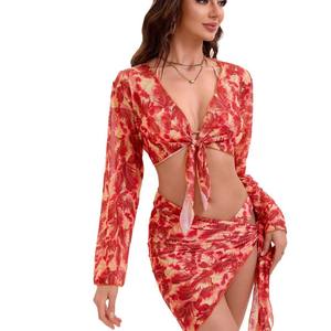 Женский пляжный купальник с длинными рукавами, 2025 <span class=keywords><strong>Katrina</strong></span> <span class=keywords><strong>Kaif</strong></span> <span class=keywords><strong>XXX</strong></span> - Product Image 5