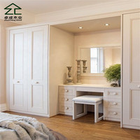 Meuble de chambre moderne extensible en bois avec coiffeuse de luxe pour salon