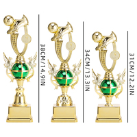 Trophée de Football Personnalisé avec Statue de Chaussures de Foot pour le Soulier d'Or, les Ligues des Champions et les Événements Sportifs