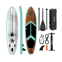 Vente en gros de planche de sup padel en bois Talos nouveau design paddleboard gonflable