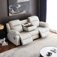 Canapé de cinéma électrique en cuir, design moderne, confortable et réglable, pour usage commercial et bureau à domicile