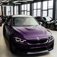 Highcool Super Metallic Traube Lila PVC Auto Vinyl Wrap Selbst heilender Schutz PPF Fahrzeug folie Lacks chutz für Karosserie