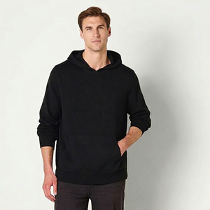 Sweat-shirt à capuche oversize en molleton 100 % coton pour homme, de haute qualité, épais, avec poche brodée – Vente en gros - Product Image 1