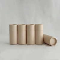 Haute qualité dégradable prix usine personnalisé carton baume à lèvres Tube emballage rouge à lèvres déodorant bâton conteneur papier Tube