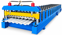 Machine automatique de formage à froid pour tôles de toiture trapézoïdales en aluminium T18, machine de fabrication de panneaux métalliques et de tuiles