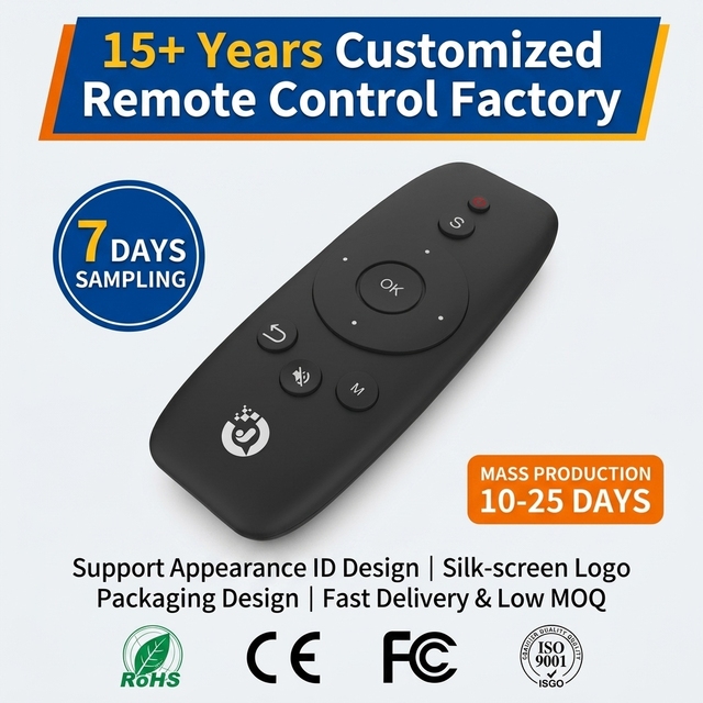 Custom Logo 15+ Years Factory Price Universal Remote Control for Smart Home - 10 Key IR/Bluetooth/2.4G Custom Design