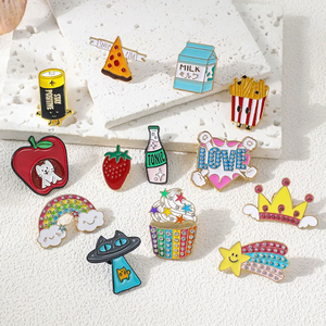 Vente en gros usine : Épingles de revers en alliage de zinc, badges broches mignons de dessins animés et d'anime, épingles en métal avec logo personnalisé, épingles en émail souple et dur - Product Image 4