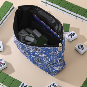 Borsa per Mahjong con Logo Personalizzato e Stampa Paisley, Pochette da Viaggio per Cosmetici, Borsa da Toilette all'Ingrosso - Product Image 4
