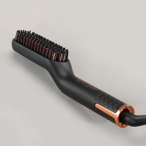 ENZO Portable <span class=keywords><strong>électrique</strong></span> barbe chauffée outil de coiffure chaud petit lisseur de <span class=keywords><strong>cheveux</strong></span> <span class=keywords><strong>brosse</strong></span> longue et courte Style rapide barbe peigne pour hommes - Product Image 6