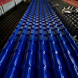 Nouvelle conception de matériaux de construction de style romain, tuiles Teja Upvc, prix des tuiles en PVC, tuiles en plastique PVC, feuille de PVC pour toiture, toiture en résine synthétique - Product Image 2