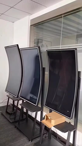 Desain baru sebenarnya 32 inci layar lengkung dipasang di dinding dengan tampilan 4K sentuh Monitor Game komputer Gaming bisnis - Product Image 6