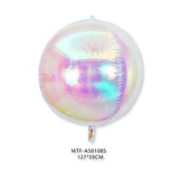 MTF Vente en gros de ballons de fête d'anniversaire ronds de 50 pouces, ballons colorés à l'hélium, ballons géants 3D, ballons en feuille d'aluminium 3D