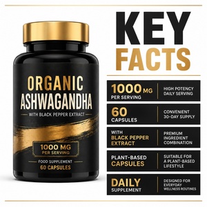 High Quality Sunwind Premium KSM-66 <b>Ashwagandha</b> Capsules <b>1000mg</b> Adult Sleep Aid Immune Support Energy 60 Capsules - Product Image 4