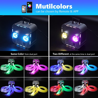 Moteur d'éclairage LED 32W à double couleur changeante RGBW, moteur d'éclairage à fibres optiques à double port pour éclairage de plafond à fibres optiques
