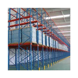 Entraînement de stockage en entrepôt à usage intensif en acier Q355 réglable personnalisé dans un système de rayonnage à palettes avec colonne verticale en forme de larme