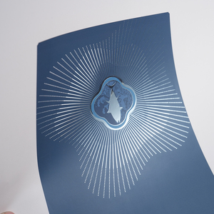 プロモーションカスタム金箔ホワイトアートペーパー服靴バッグの中小企業のためのカードありがとう - Product Image 2