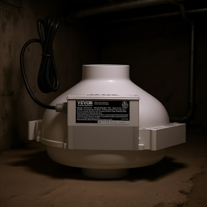 Ventilador de Extracción en Línea Vevor de 260 CFM, Ventilador de Conducto de 4 Pulgadas, Funcionamiento Silencioso, Impermeable, para Sistema de Mitigación de Radón - Product Image 2