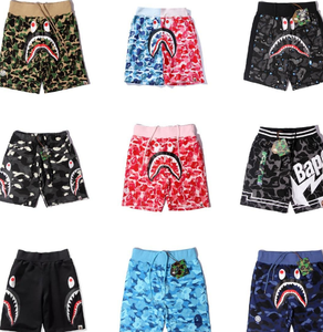 <span class=keywords><strong>Pantalones</strong></span> <span class=keywords><strong>Cortos</strong></span> Bapees de Primera Calidad 1:1 con Estampado de Cabeza de Tiburón de Doble Cara, <span class=keywords><strong>Pantalones</strong></span> <span class=keywords><strong>Cortos</strong></span> Deportivos Casuales Unisex para Correr y Hacer Ejercicio - Product Image 1