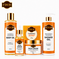 Coffret Soin Visage Éclaircissant Naturel Citron VC+VE - Sans Hydroquinone, Glutathion pour Estomper les Taches Brunes, Hydratation Profonde Nocturne