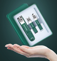 Ensemble de 4 coupe-ongles professionnels de haute qualité en acier au carbone pour manucure et pédicure, emballés dans un sac en polyéthylène, durables