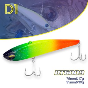 Vente en gros d'appâts VIB en métal coulant rapidement en eau salée de 75mm/17g leurres de pêche Vib durs artificiels pour piège à bar - Product Image 1
