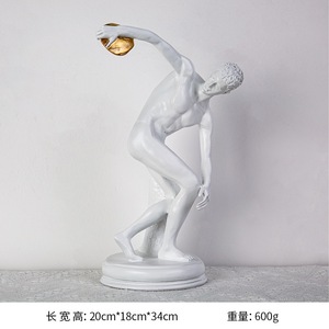 Custom <strong>Athlete</strong> Models Resin Sportman Statue Discus Thrower Sculpture Polyresin Athletic <strong>Figurines</strong> for Living Room Office Decor - Product Image 6