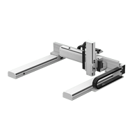 Robot CNC à portique QIGE XY120-100, plateau linéaire XY à 2 axes, système de mouvement à moteur en alliage d'aluminium avec roulement, charge utile de 80 kg, précision de 0,02 mm