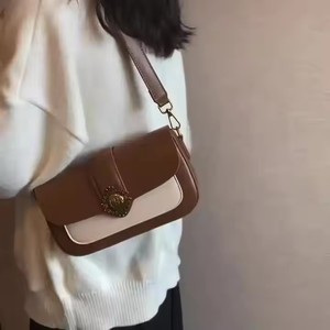 Bolso de Mensajero de Cuero de Moda al por Mayor de Fábrica 2024 para Mujer, Bolso de Hombro Portátil de una Sola Correa para Todas las Temporadas, Verano e Invierno - Product Image 2