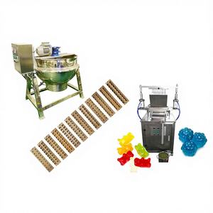 Nouvelle machine de fabrication de bonbons semi-automatique PLC recommandée par le vendeur, machine à fabriquer des oursons en gelée, haute capacité 600 kg/heure - Product Image 1