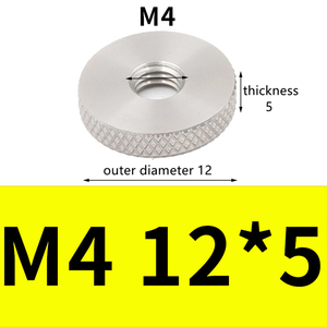 304 thép không gỉ thumbnuts M3 M4 M5 M6 M8 M10 ren lớn phẳng xử lý điều chỉnh Knob khóa có khía đầu vòng ngón tay cái <span class=keywords><strong>NUT</strong></span> - Product Image 6