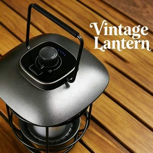 Retro LED Camping Lantern Rechargeable Hanging Tent <b>Light</b> Twist Dimming Portable <b>Emergency</b> Lighting - Product Image 2