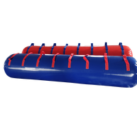 Jeux d'équipe en plein air, tube gonflable en PVC pour sauter et marcher, amusement familial, course à sauter gonflable, saucisses