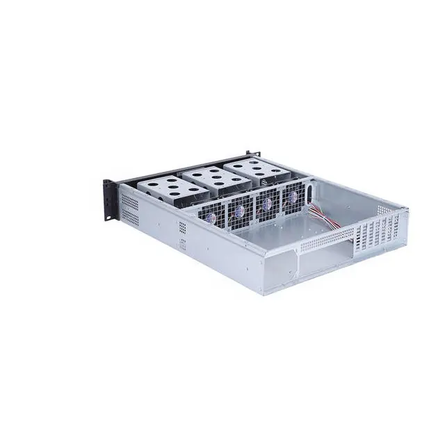 Atx 2U रैक माउंट एल्यूमीनियम बॉक्स इलेक्ट्रॉनिक धातु एम्पलीफायर मिनी Itx अनुकूलित चेसिस सर्वर
