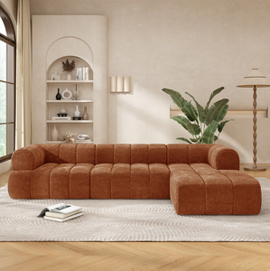 Ensemble de canapé sectionnel en forme de L moderne avec mousse haute densité, housse lavable, chaise longue - Product Image 2
