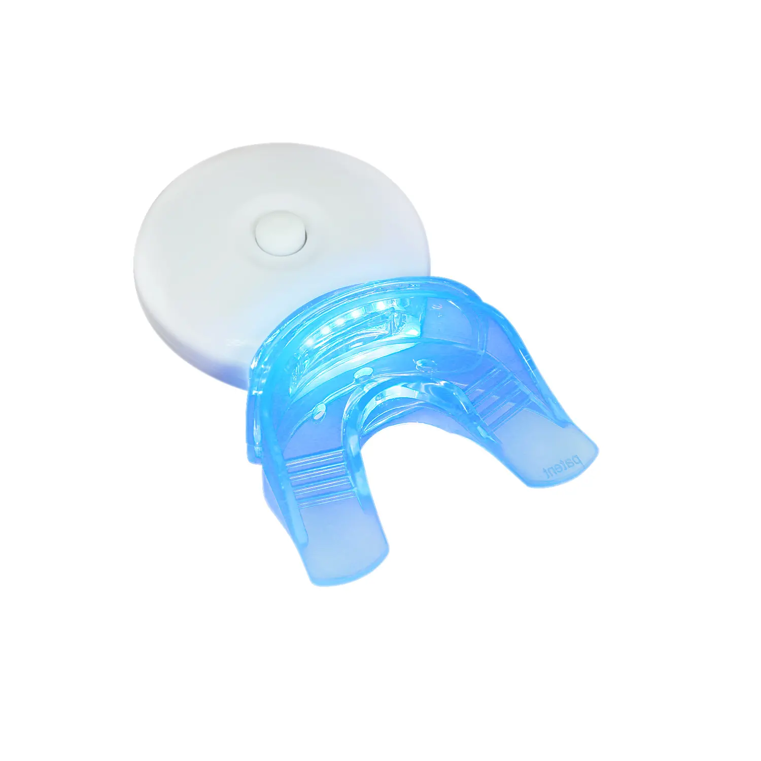 Batterie incluse sbiancamento dei denti luce a LED 5X luce acceleratore a LED e sbiancamento dei denti del vassoio