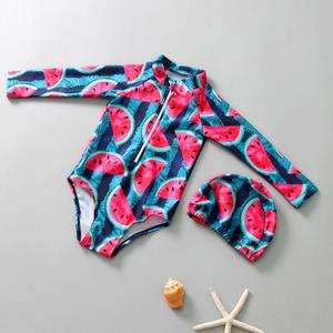 <span class=keywords><strong>Maillot</strong></span> <span class=keywords><strong>de</strong></span> <span class=keywords><strong>bain</strong></span> à manches longues une pièce imprimé Monokini maillots <span class=keywords><strong>de</strong></span> <span class=keywords><strong>bain</strong></span> pour enfants vente en gros - Product Image 4