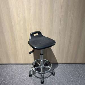 Chaises de laboratoire professionnelles en polyuréthane PU avec base chromée, équipement de laboratoire scientifique antistatique ESD, <span class=keywords><strong>tabouret</strong></span> de moulin de travail pour banc de travail - Product Image 3