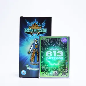 Custom booster packs trading cards foil holographic rainbow card with Aluminum film bag