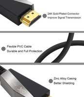 Certificado 1M 1,5 m 2M 48Gbps Alta velocidad 4K HD Cable Ps4 Ps5 Cabo Audio Video HDMI a HDMI Kabel 8K 60Hz