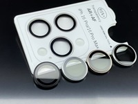 Protection d'objectif d'appareil photo en métal, film en verre trempé personnalisé pour téléphone portable, lentilles d'appareil photo en verre pour iPhone 17 Pro Max 15 16, film de protection d'objectif AR